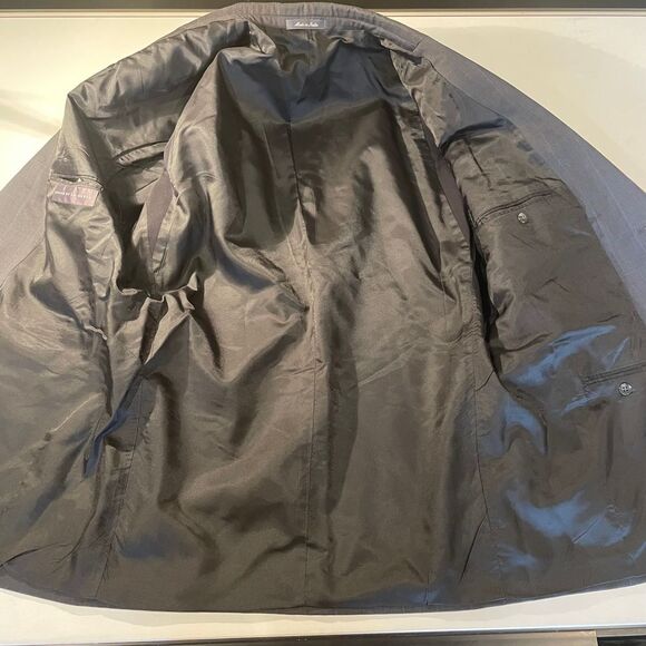 OSCAR DE LA RENTA 2-Piece Men's 100% Wool Suit Jacket Dress Pants Gray Size 43R - Picture 7 of 14